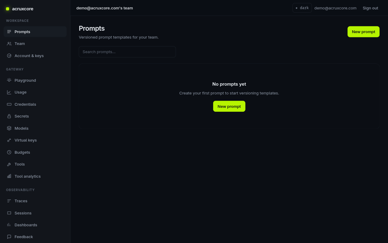 Empty Prompts list